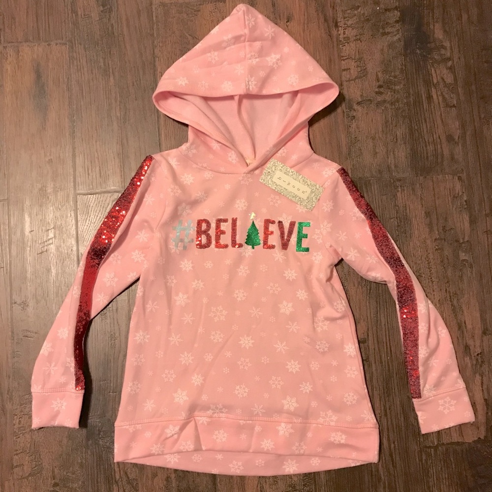NWT Girls Believe Hoodie